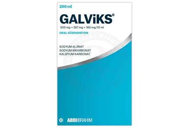 GALVIKS 500 MG + 267 MG + 160 MG/10 ML ORAL SUSPANSIYON